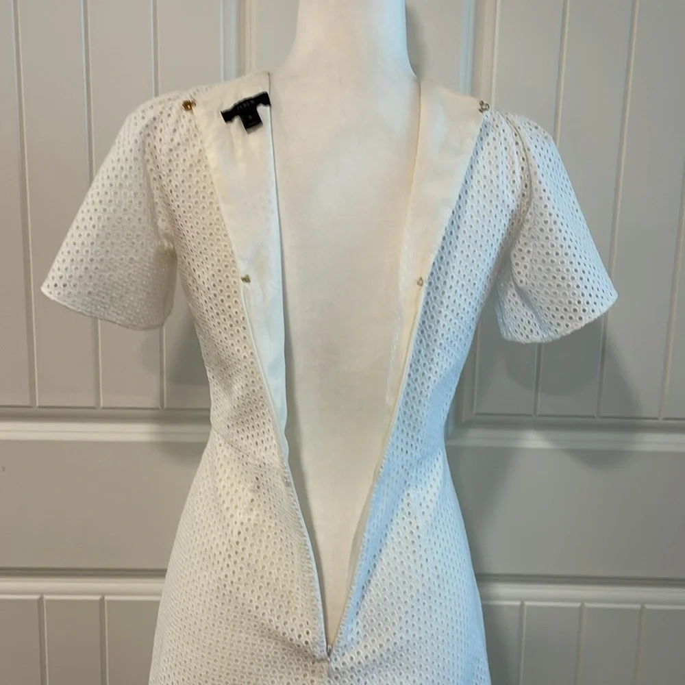 J. Crew Flutter Sleeve Eyelet Dress - Picture 8 of 14